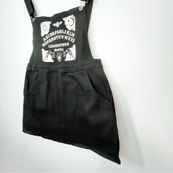 Hot Topic Spirit Ouija Board Skirtall Overall Jumper Dress XL EUC - Picture 3 of 13